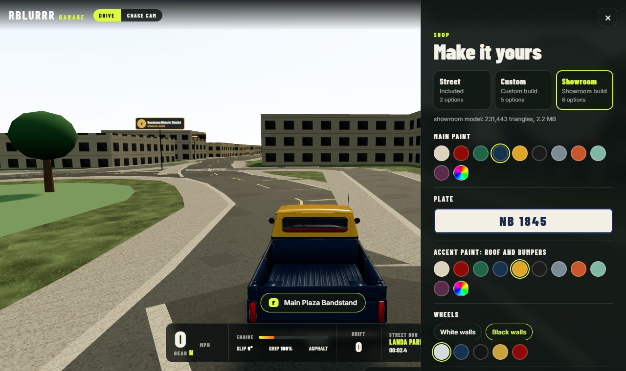 The in-game shop