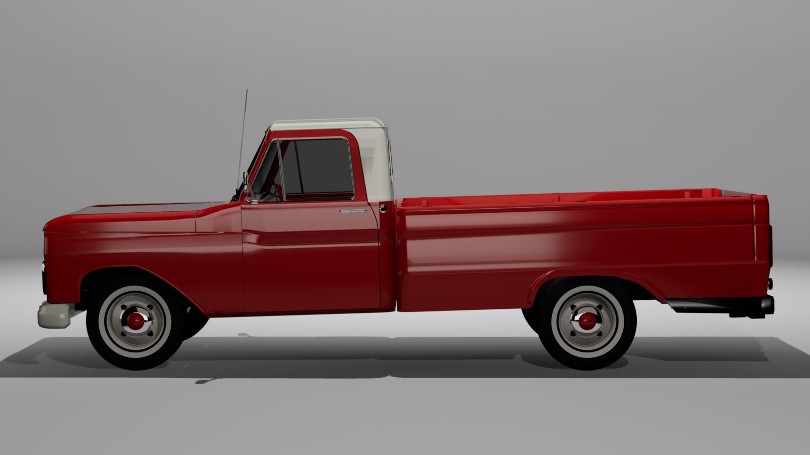 Side profile render of the truck
